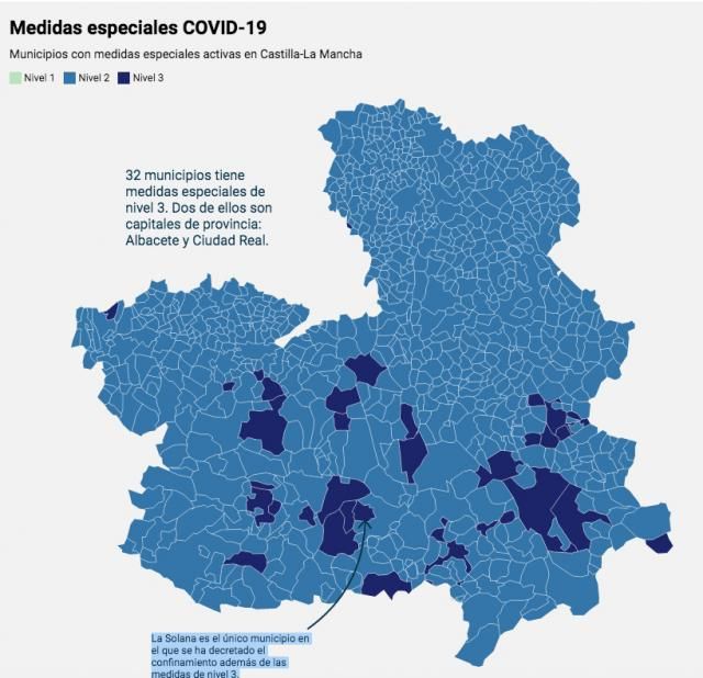 MAPA INTERACTIVO | Consulta el nivel y las medidas Covid de tu municipio