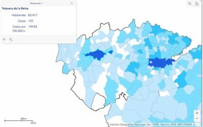 TALAVERA COVID | A punto de bajar de los 500 casos de IA