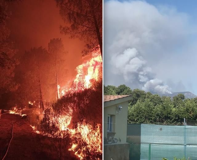 El fuego en Santa Cruz del Valle se extiende y su evolución es 'mala'