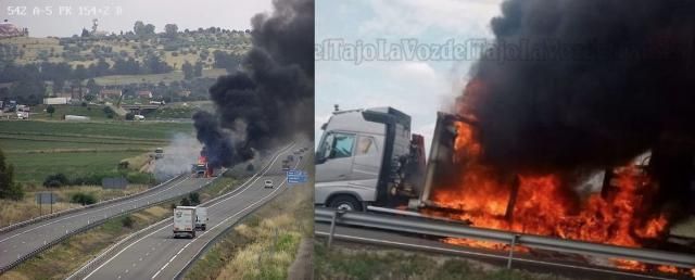 Trágico accidente: Muere el conductor de un camión tras colisionar con otro en la A-5