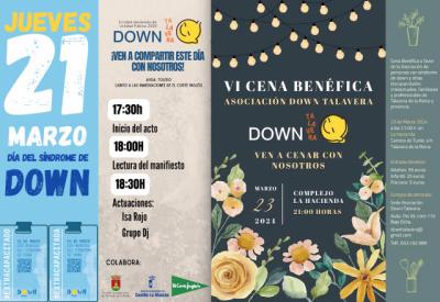 'Cena Benéfica' y actos en la calle: Así conmemora Talavera el Día Mundial del Síndrome de Down