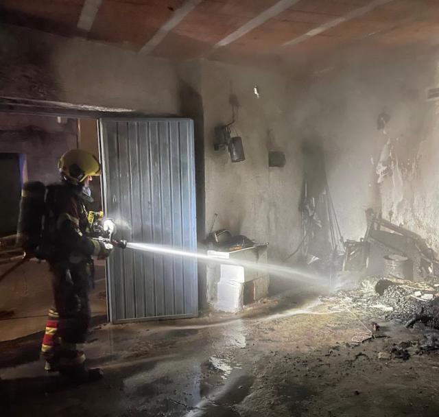 Incendio en una casa de Segurilla (Toledo) 