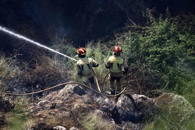 Extinguido el incendio forestal declarado en los rodaderos del Valle