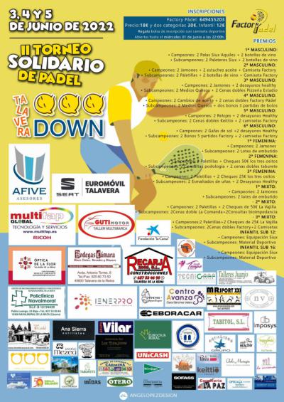 Down Talavera organiza su II Torneo de Pádel Solidario 