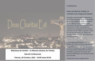 Santa Caridad y Cáritas Diocesana de Toledo unidas en una conferencia