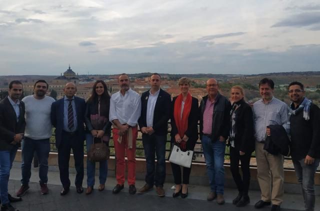 Parte del equipo de Cs Talavera durante el acto de campaña celebrado en Toledo