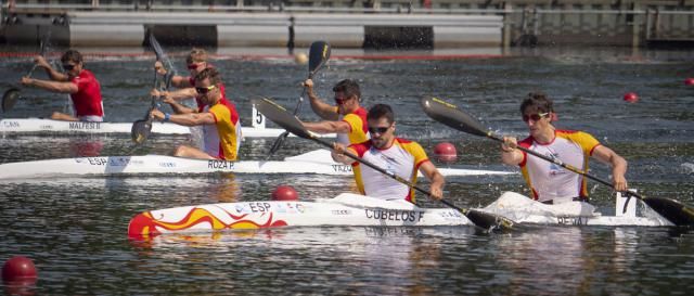 Paco Cubelos e ïñigo Peña en la final K-2 