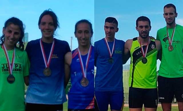 Alba Fernández y Joaquín Alonso, campeones regionales de atletismo