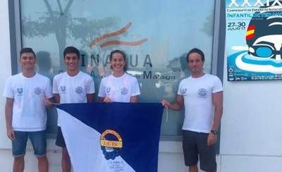 Magnífica presencia de Club Natación Aqüis en el XXXIX Nacional Infantil celebrado en Málaga