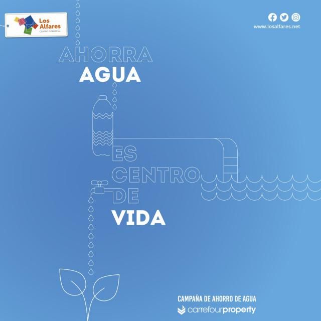 Los Alfares activa la campaña “Ahorra agua, es centro de vida” promovida por Carrefour Property