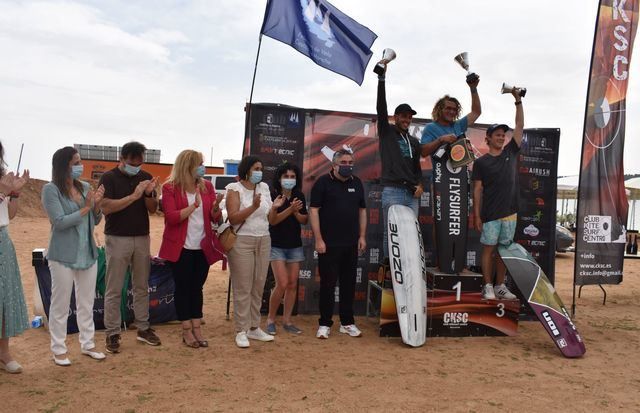 La viceconsejera de Cultura y Deportes, Ana Muñoz en el lugar de la prueba