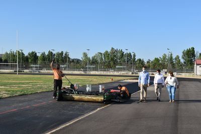 TALAVERA | Se retoman las obras en la pista de atletismo