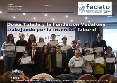 Down Toledo y la Fundación Vodafone España trabajan por la reinserción laboral