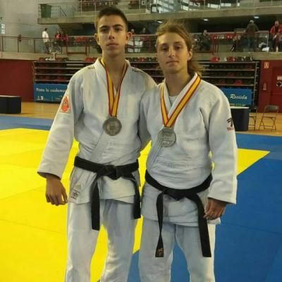 Gorka e Izaskun |El judo talaverano se trae dos platas del nacional júnior