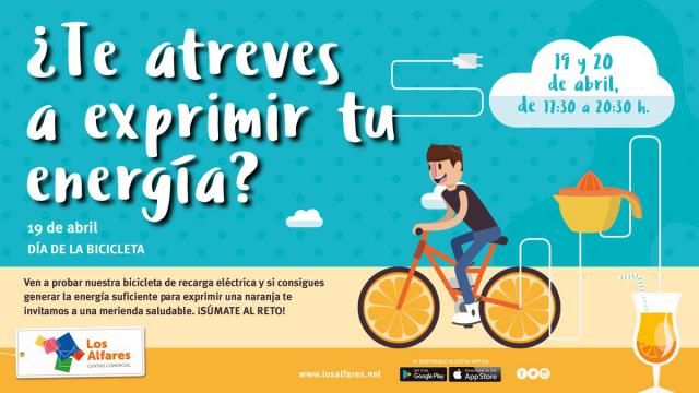 Los Alfares celebra el Día de la Bicicleta aunando ejercicio, ahorro de energía y alimentación saludable