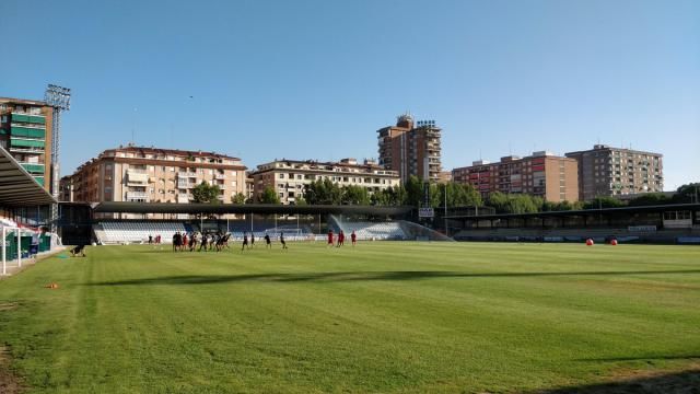 Entrenamiento del CF talavera en el Municipal 'El Prado'