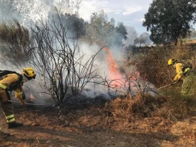 Declarado un incendio forestal en Navalcán en el que trabajan 7 medios y 33 personas