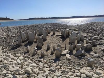 Surge del agua el "Stonehenge Español" en las proximidades de Talavera