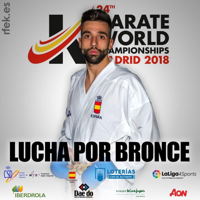 El talaverano Raúl Cuerva luchará por el bronce en el Mundial de Kárate