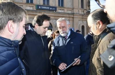 Núñez y Ramos visitan la estación de Torrijos y piden inversiones