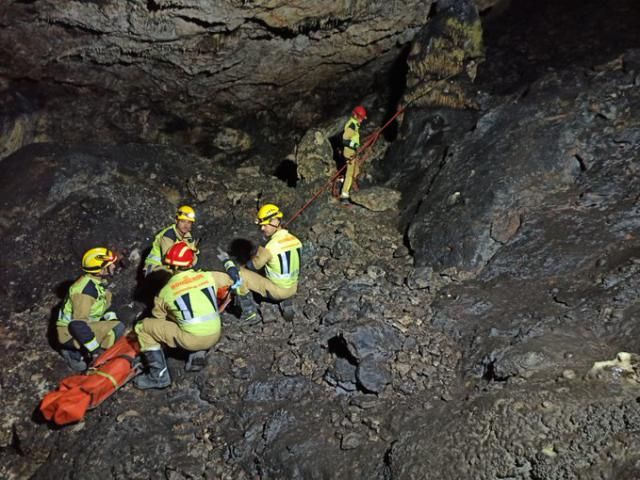 Imagen del rescate | Foto: Bomberos Provincia de Cuenca 