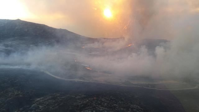 No se están pidiendo voluntarios en el incendio de Navalacruz