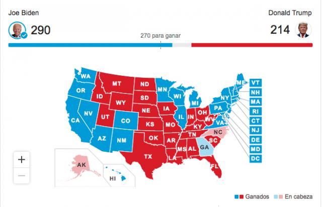 ELECCIONES | Joe Biden será el nuevo presidente de Estados Unidos