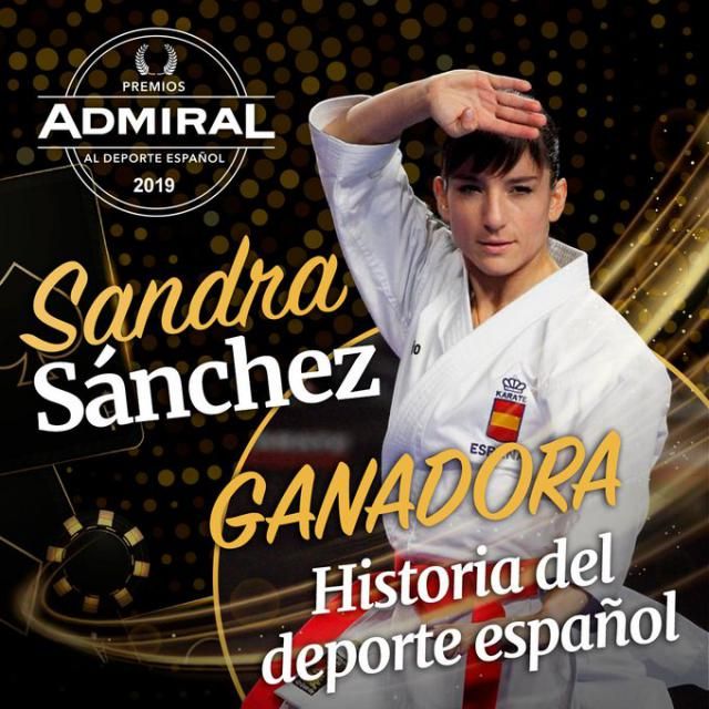 Sandra Sánchez gana el Admiral de Historia del Deporte y donará el importe a una acción social