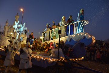 Una carroza de la Cabalgata de reyes de 2020