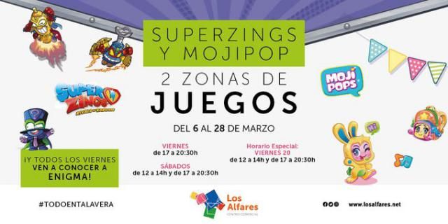 Superzings y Mojipops llegan a Los Alfares