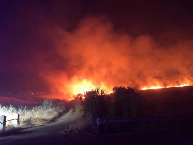 Incendio en Talavera de la Reina | Foto. Twitter @brif_iglesuela