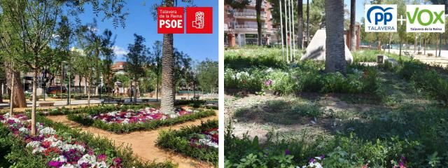 Alertan que los Jardines del Prado se están secando "por la gestión de PP-Vox"