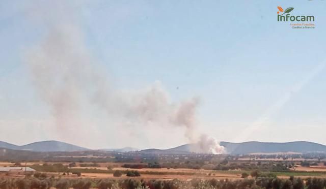 Incendio en Los Yébenes - Foto: Infocam