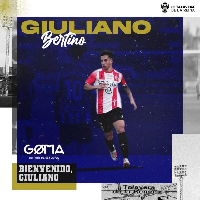 Este es el nuevo jugador del CF Talavera: Giuliano Bertino