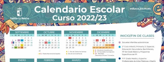 Este es el calendario escolar 2022/23: festivos, inicio y fin del curso…