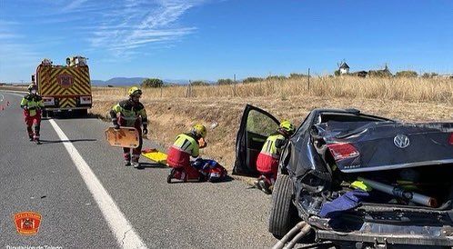 Trasladan al Hospital de Talavera a una mujer de 54 años tras un accidente 