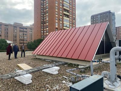 El cerramiento de la cúpula del Centro Cívico ‘La Solana’ ya es una realidad