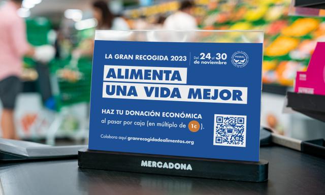 Mercadona se suma a la Gran Recogida de Alimentos 2023