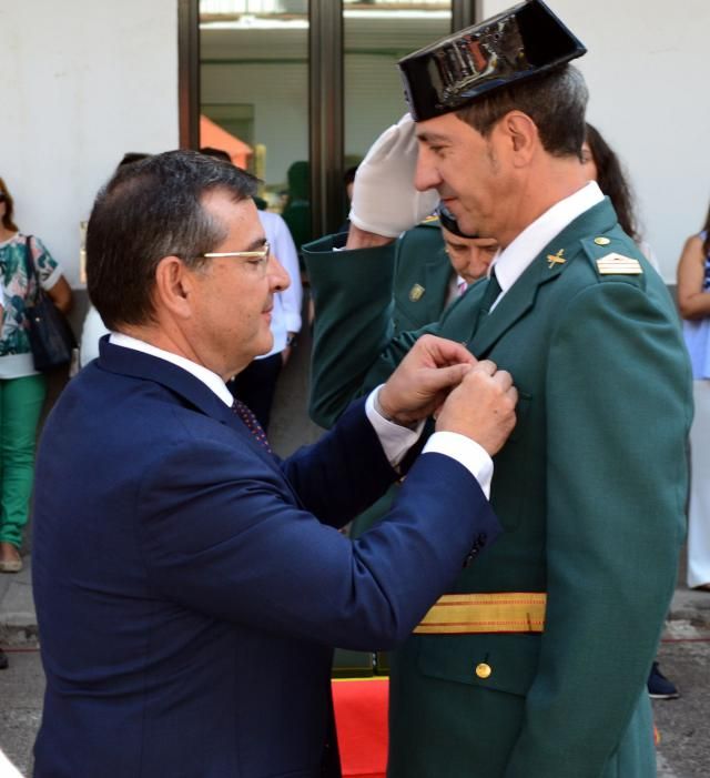 Los condecorados en Talavera en el día de la Patrona de la Guardia Civil