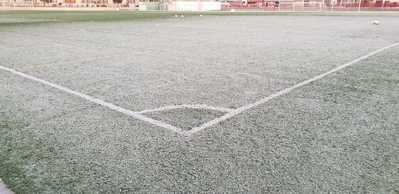 El hielo, el gran protagonista de los estadios de fútbol de Talavera