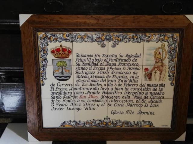 Placa conmemorativa.