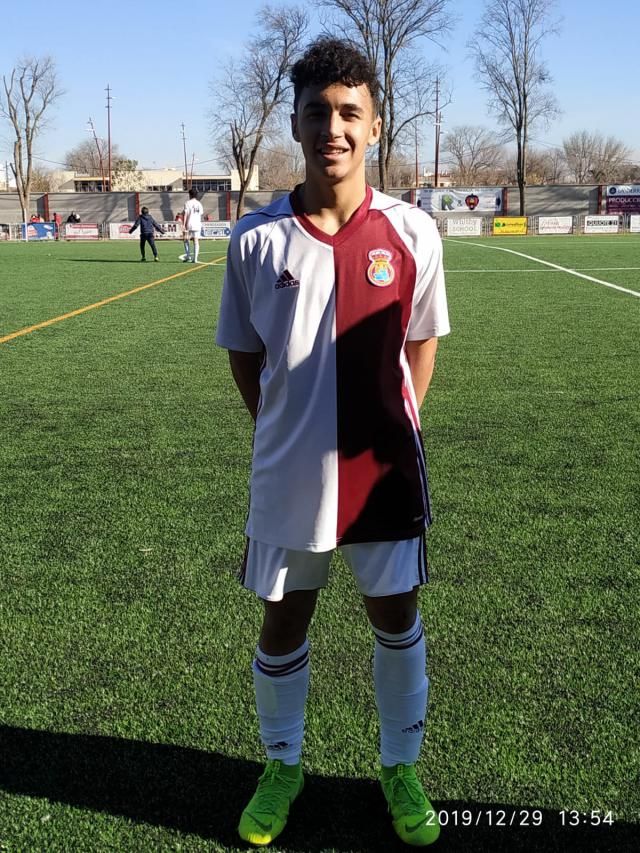 Con la camiseta de la selección de C-LM.