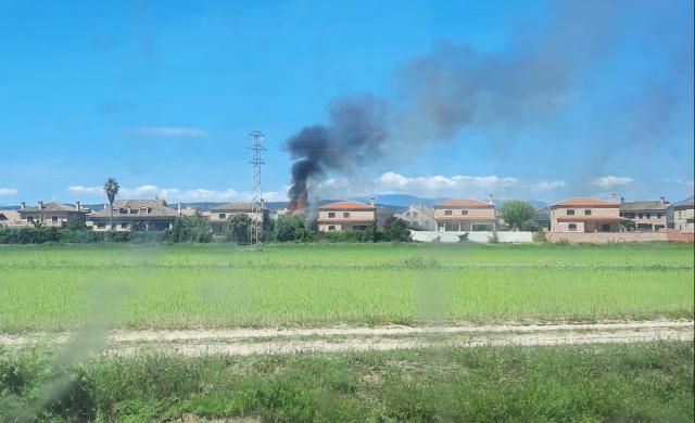 Incendio en Prado del Arca: un hombre trasladado al hospital