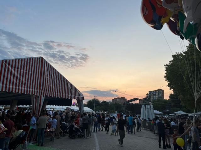 Una caseta de la Feria de San Mateo en Talavera 