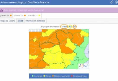 Alerta en Talavera y comarca por fuertes vientos