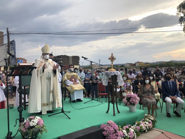 Así fue la bendición del nuevo monumento del Sagrado Corazón de Jesús