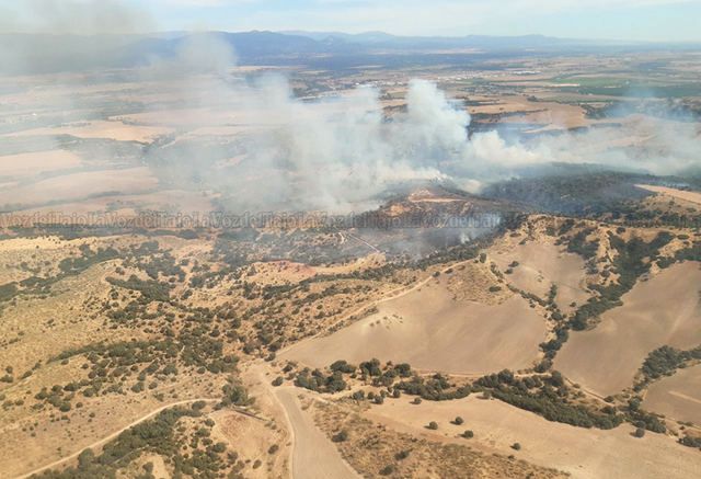 Situación actual del incendio en la Finca El Chorrillo en Las Herencias