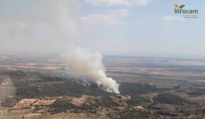 Controlado el fuego declarado en el término municipal de Mesegar de Tajo