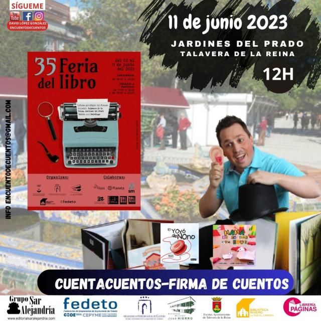 David López presentará sus cuentos en la Feria del Libro de Talavera