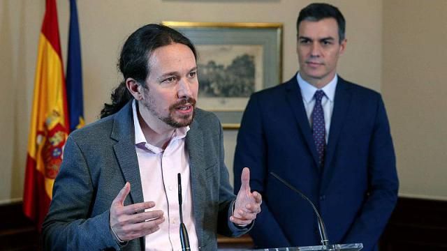 Pablo Iglesias y Pedro Sánchez.